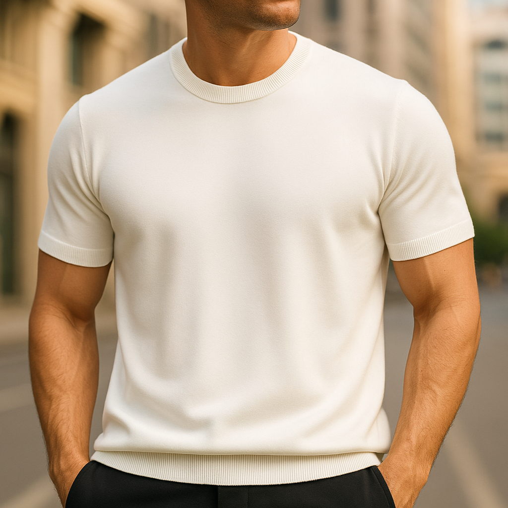 Kaszmirowy T-shirt