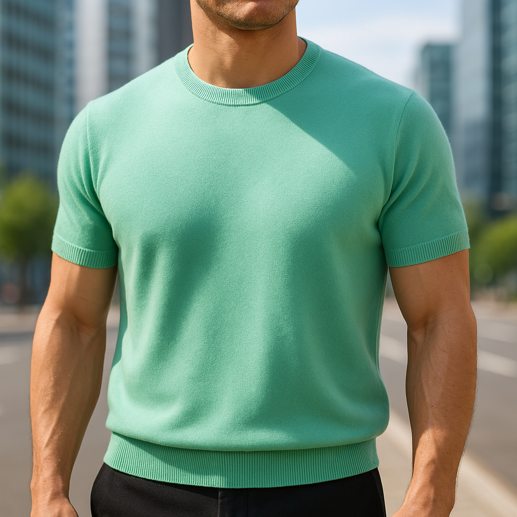 Kaszmirowy T-shirt