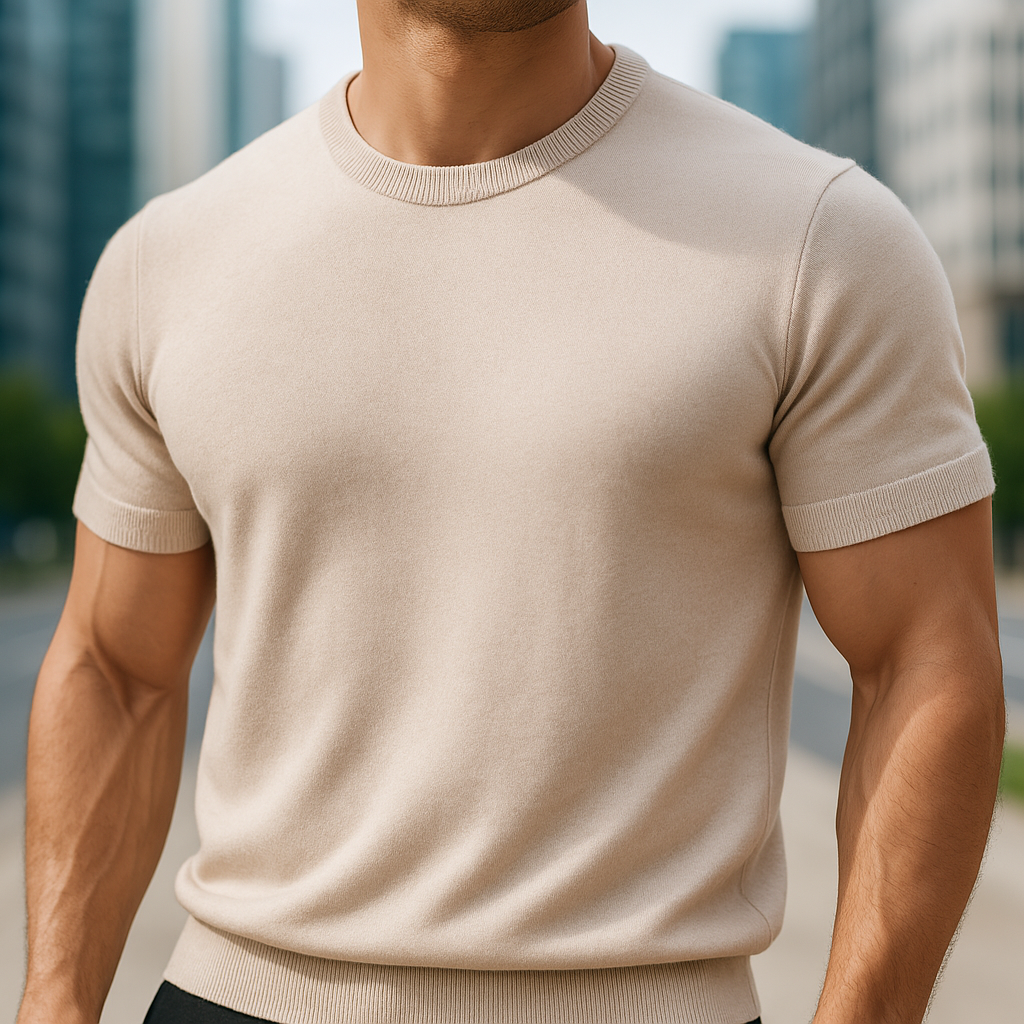 Kaszmirowy T-shirt