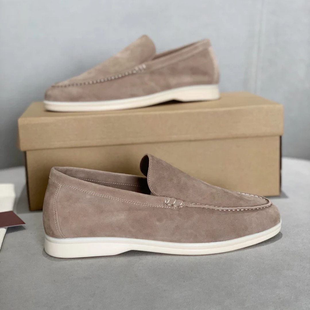 Eleganckie zamszowe loafersy