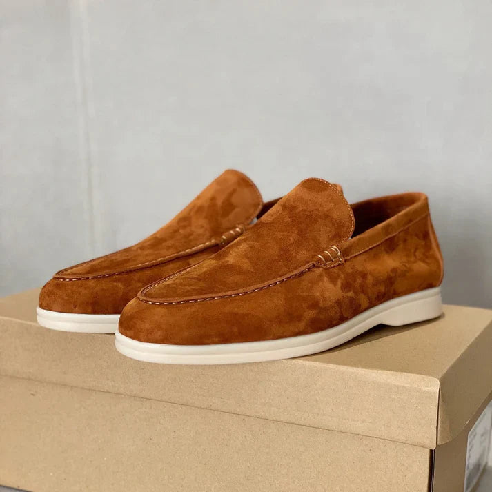 Eleganckie zamszowe loafersy