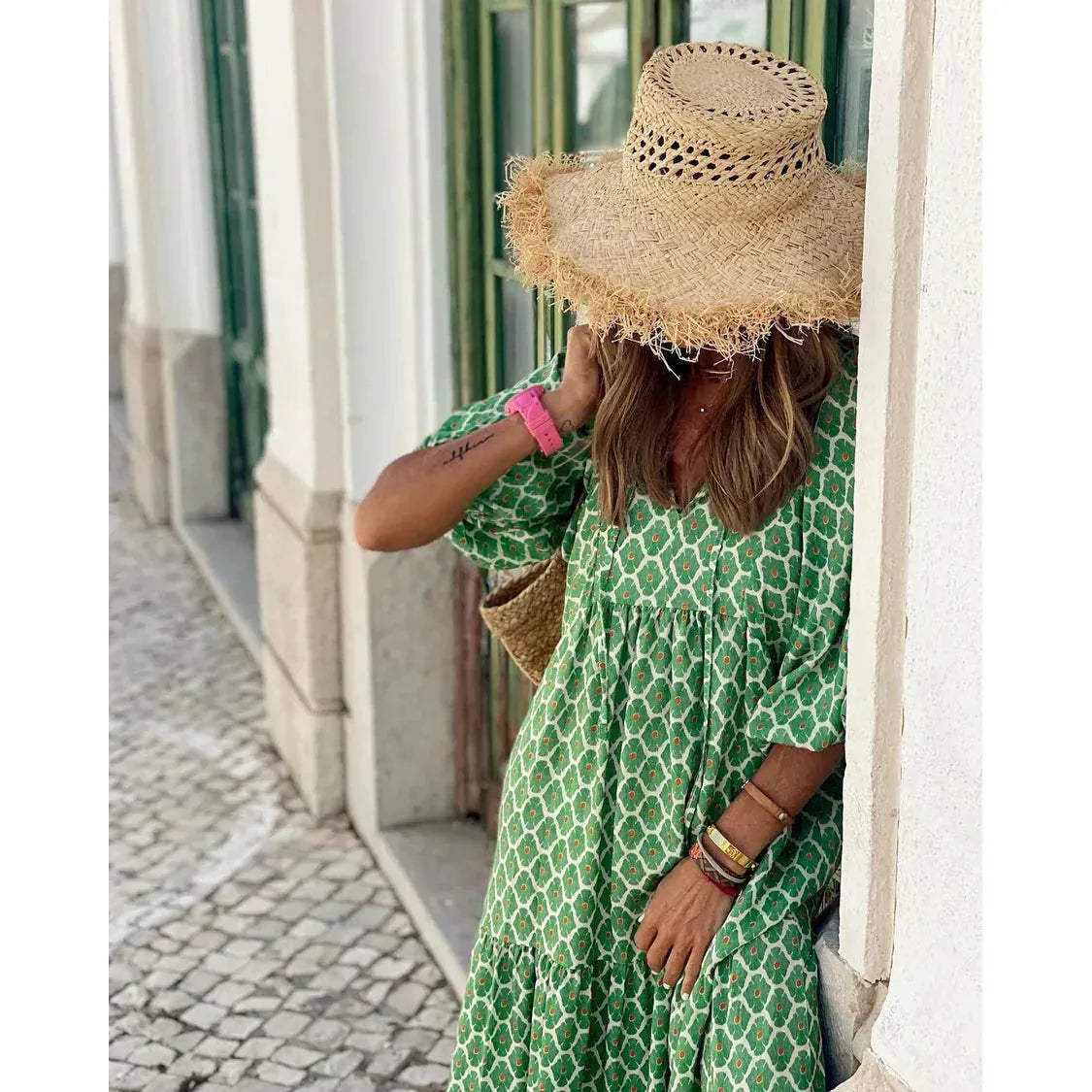 Fleur | Boho sukienka maxi