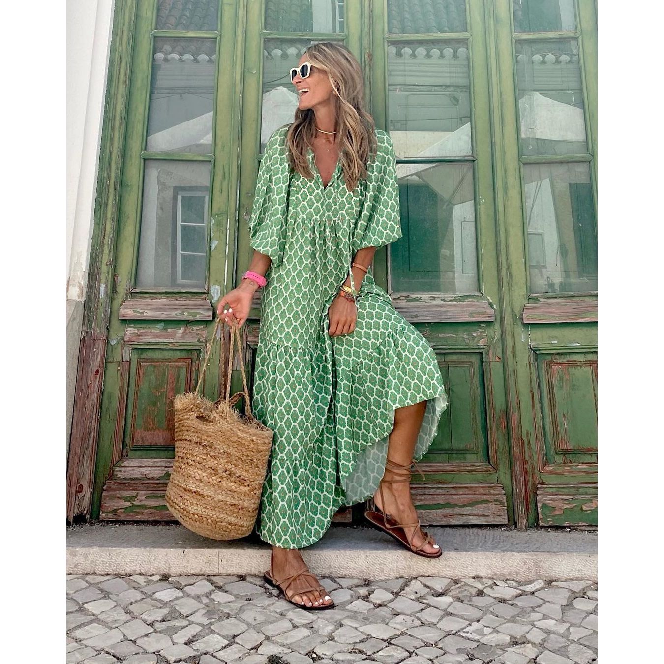 Fleur | Boho sukienka maxi