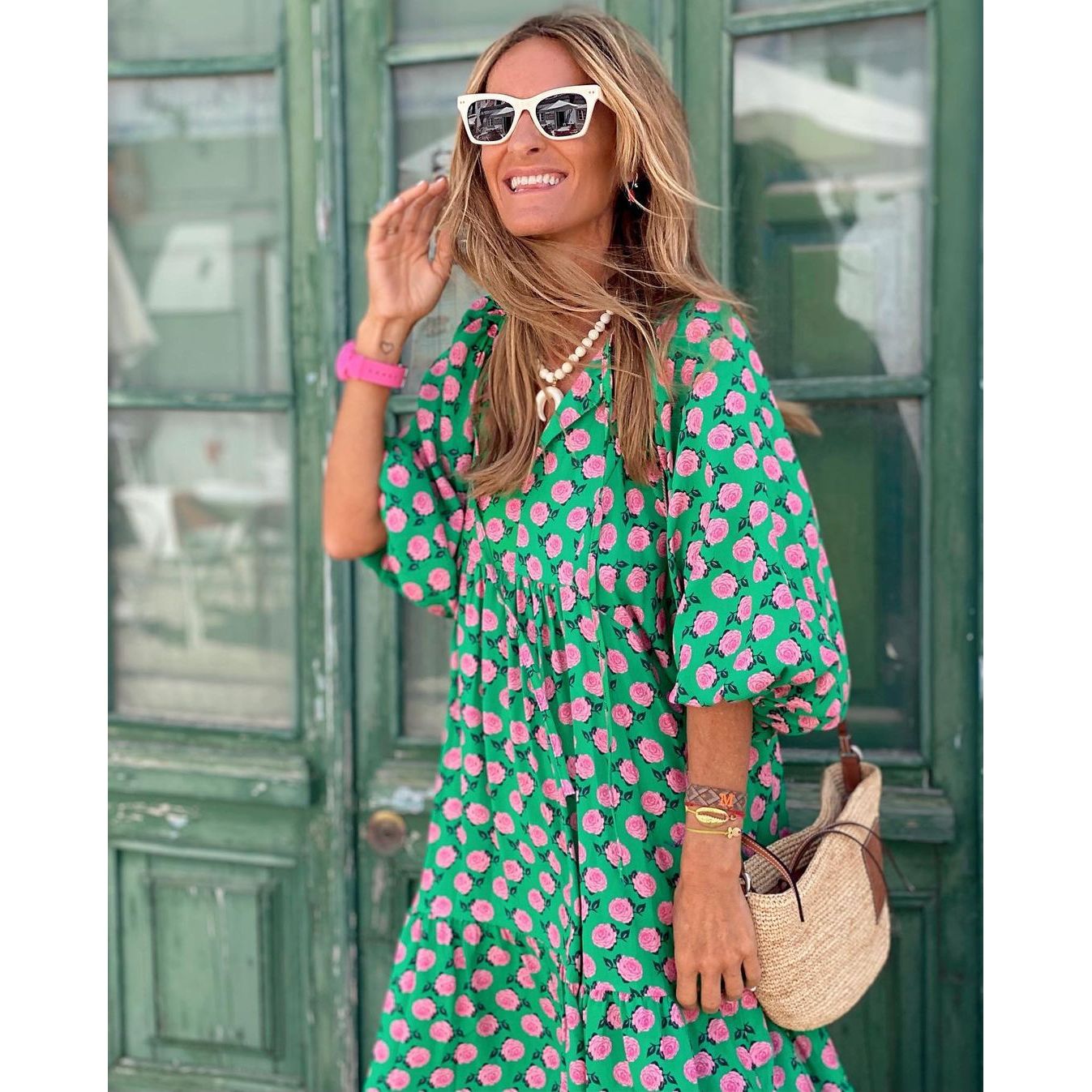 Fleur | Boho sukienka maxi