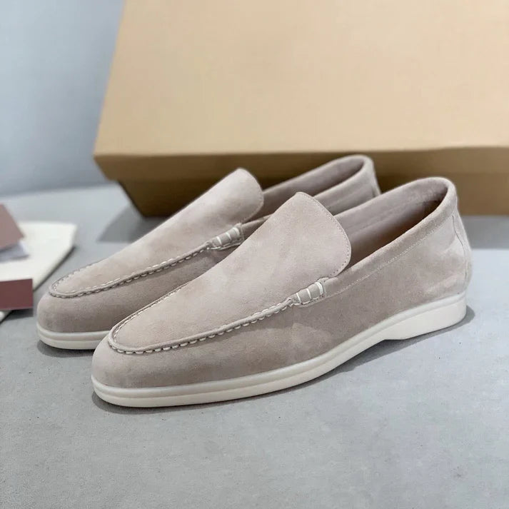 Eleganckie zamszowe loafersy