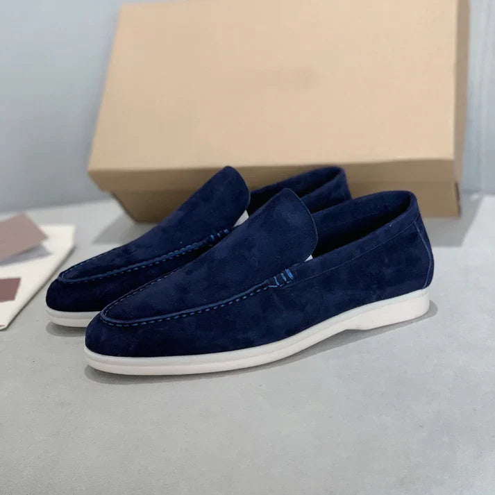 Eleganckie zamszowe loafersy