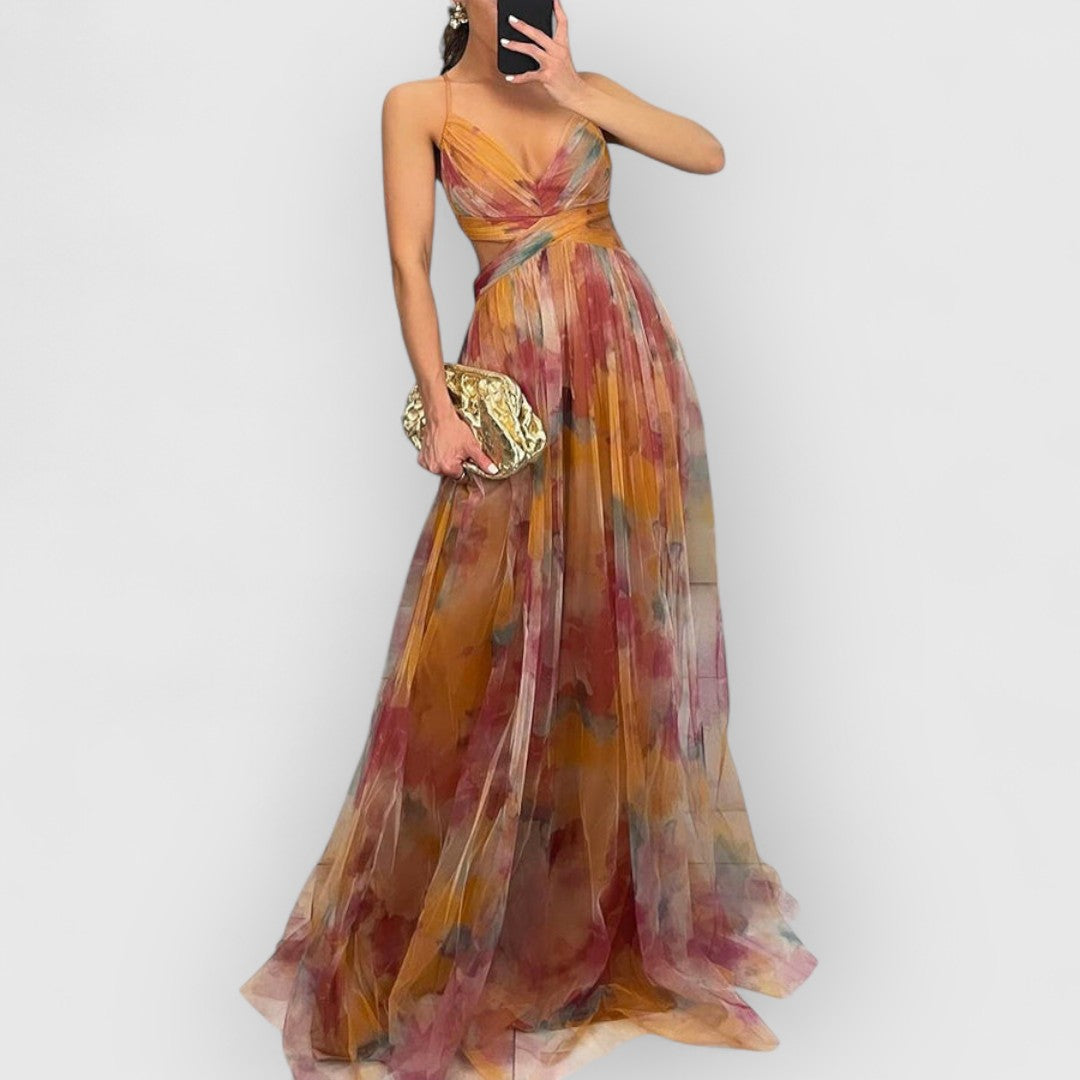 Verity | Sukienka maxi w kwiatowy wzór