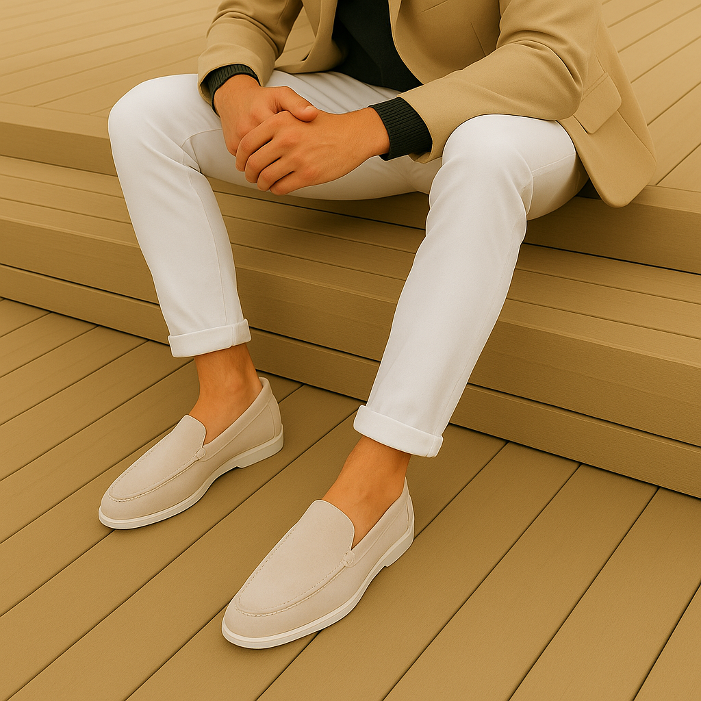 Eleganckie zamszowe loafersy