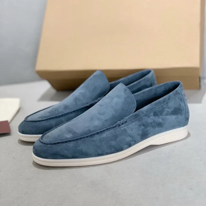 Eleganckie zamszowe loafersy