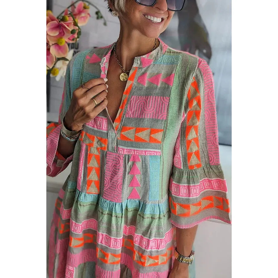 Kiki | Elegancka wiosenna sukienka midi