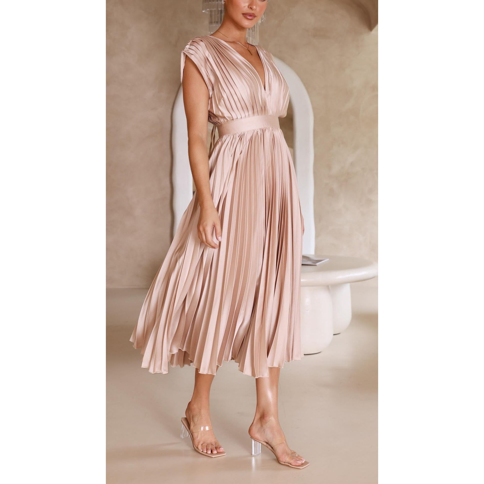 Alexis – Elegancka sukienka plisowana