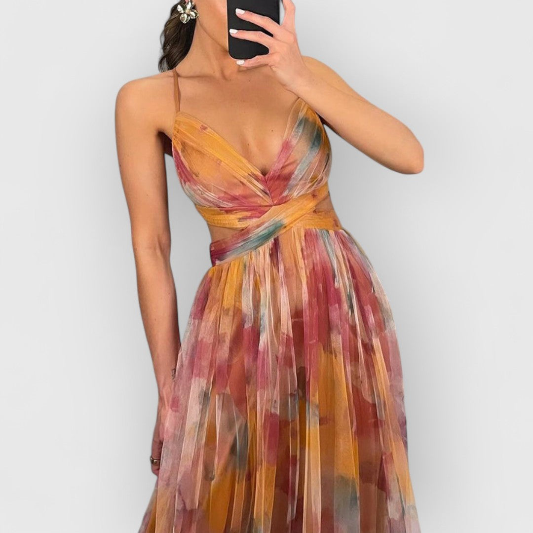 Verity | Sukienka maxi w kwiatowy wzór