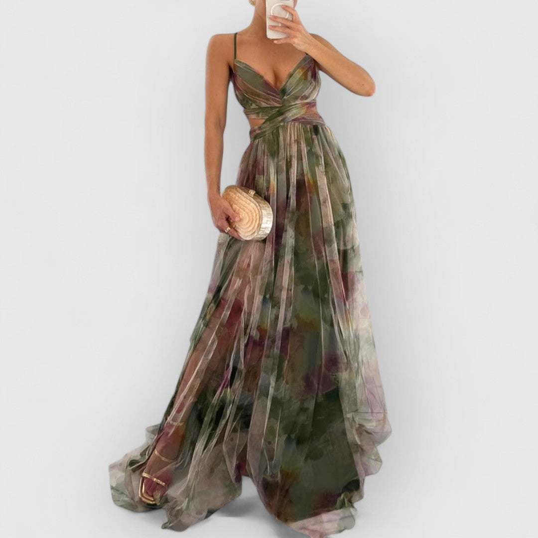Verity | Sukienka maxi w kwiatowy wzór