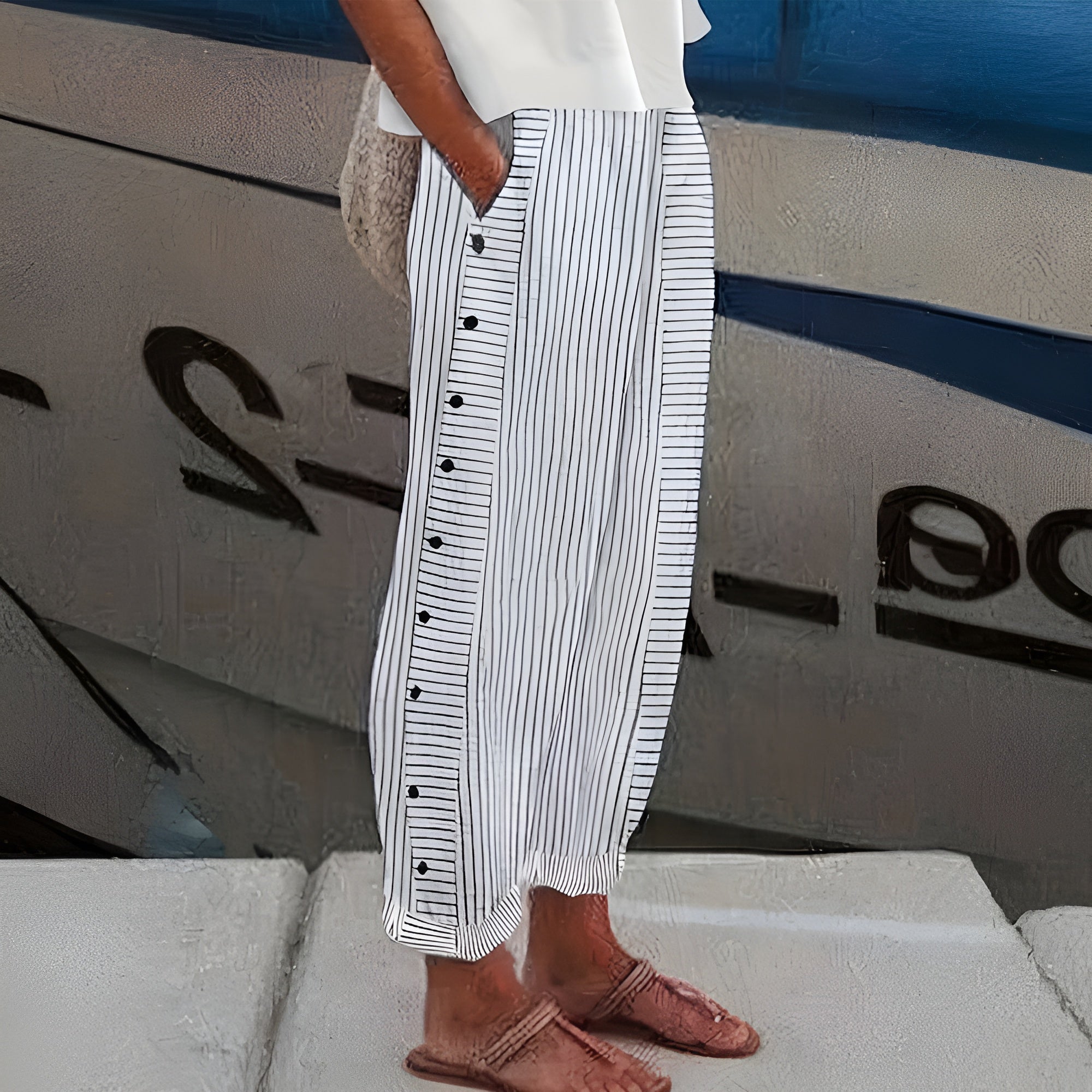 Sandrine | Lniane spodnie